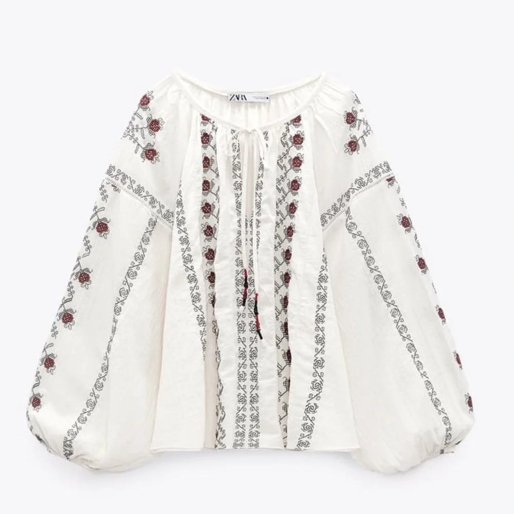 Zara embroidered blouse - Picture 7 of 8